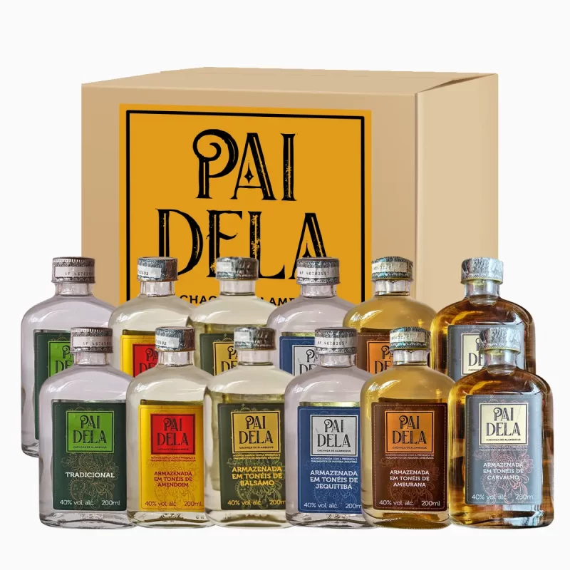 Kit - Cachaça Pai Dela - 12 Unidades (200ml)