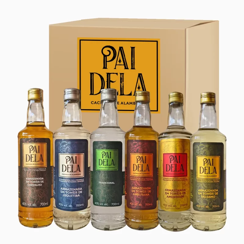 Kit - Cachaça Pai Dela - 6 Unidades (700ml)