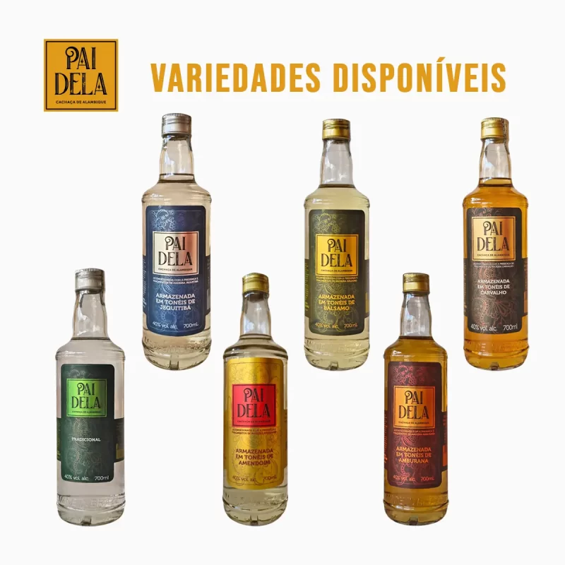 Kit - Cachaça Pai Dela - 12 Unidades (700ml) - Image 2
